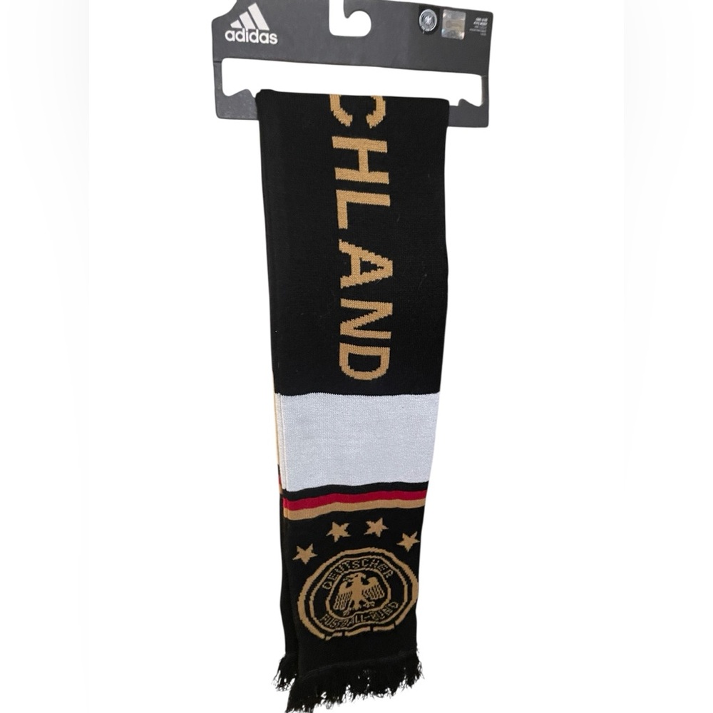 Adidas Black and Gold Germany Scarf